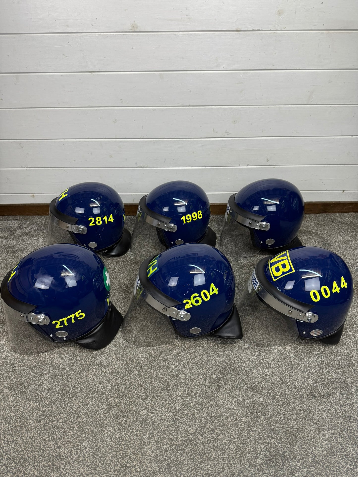 Ex Police Riot Helmet Defender Genuine Obsolete Collectable Display Airsoft