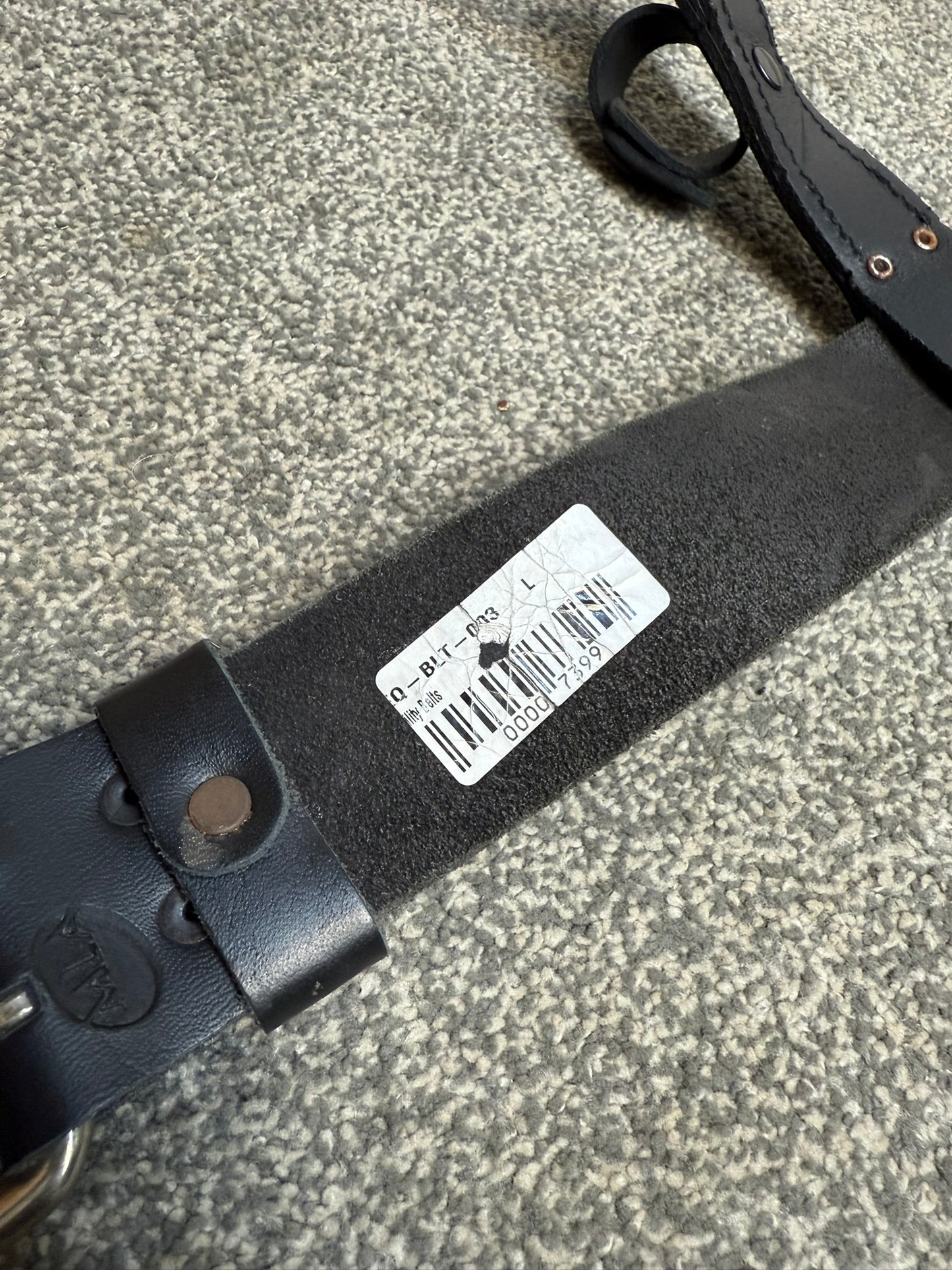 Ex Police PSU Riot Leather Belt & Pouches Fast Strap Security Patrol Belt