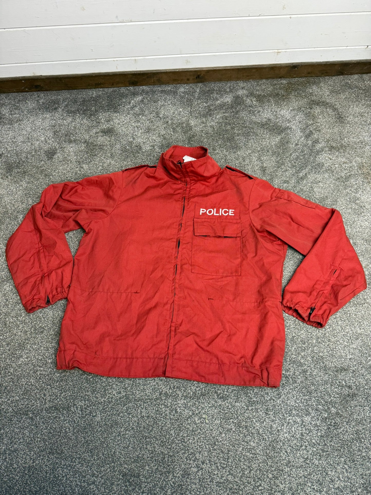 Ex Police Red PSU Riot Training Jacket Derby Unitex Public Order