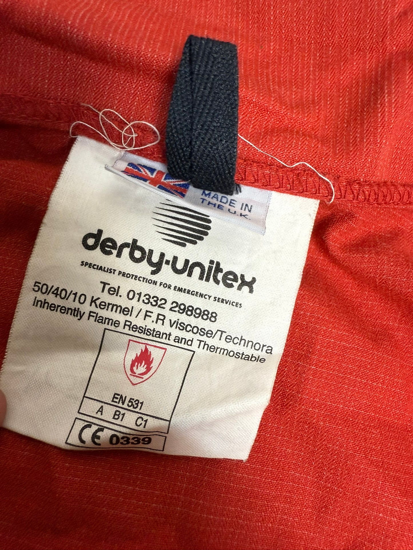 Ex Police Red PSU Riot Training Jacket Derby Unitex Public Order