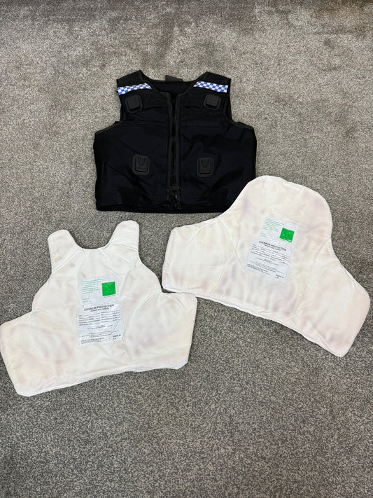 Ex Police Cooneen Body Armour Vest Anti Stab & Ballistic HG1A & KR1 - MEDIUM