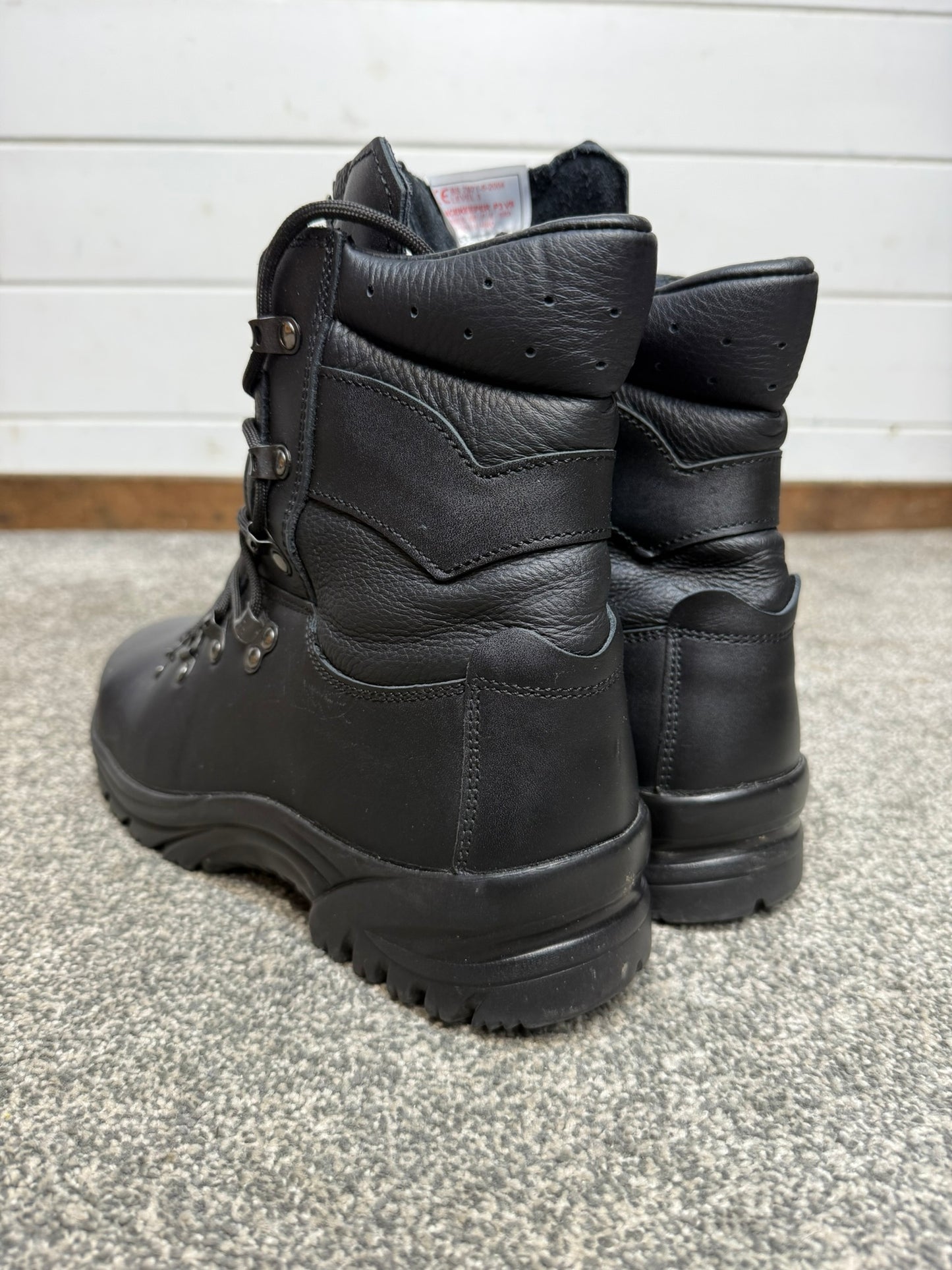 Altberg Peacekeeper P3 VS Black Leather Waterproof Combat Boots Size UK 7