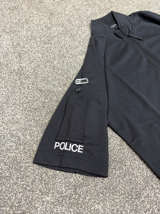 Ex Police Female Wicking Short Sleeve Polo Shirt T-Shirt BADGED Small - NEW / UNISSUED