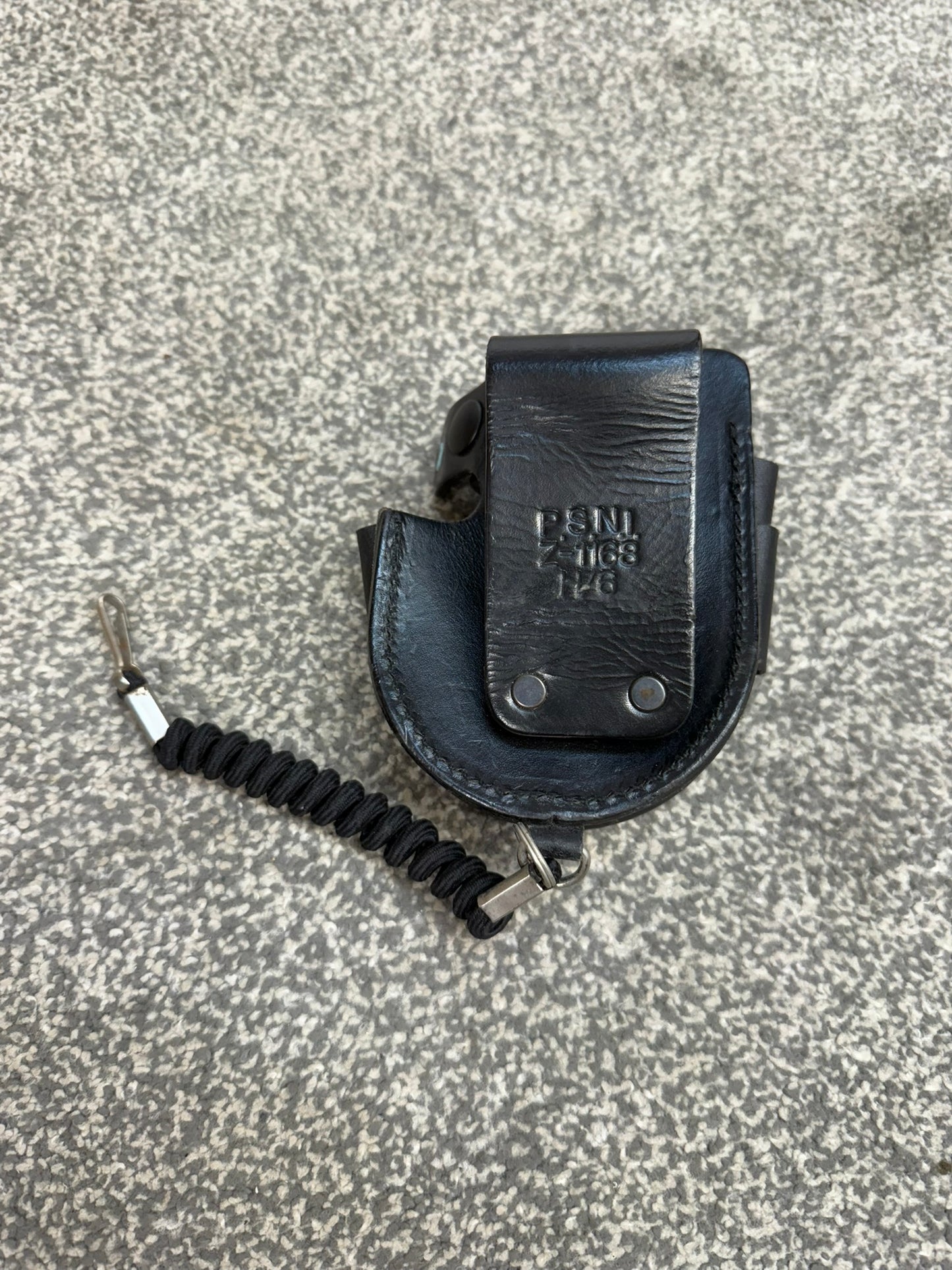 Ex Police Folding Hiatt Handcuff Leather Belt Pouch With Klickfast