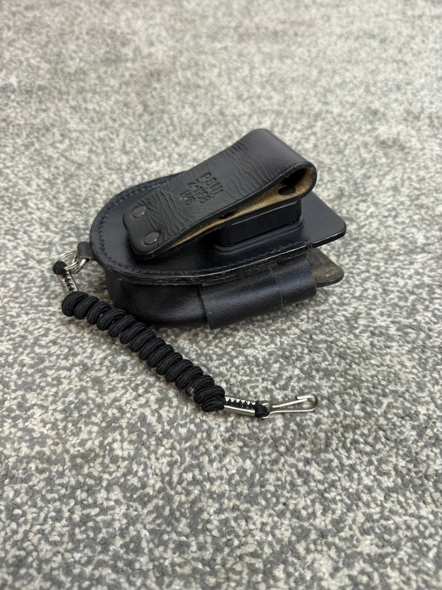 Ex Police Folding Hiatt Handcuff Leather Belt Pouch With Klickfast