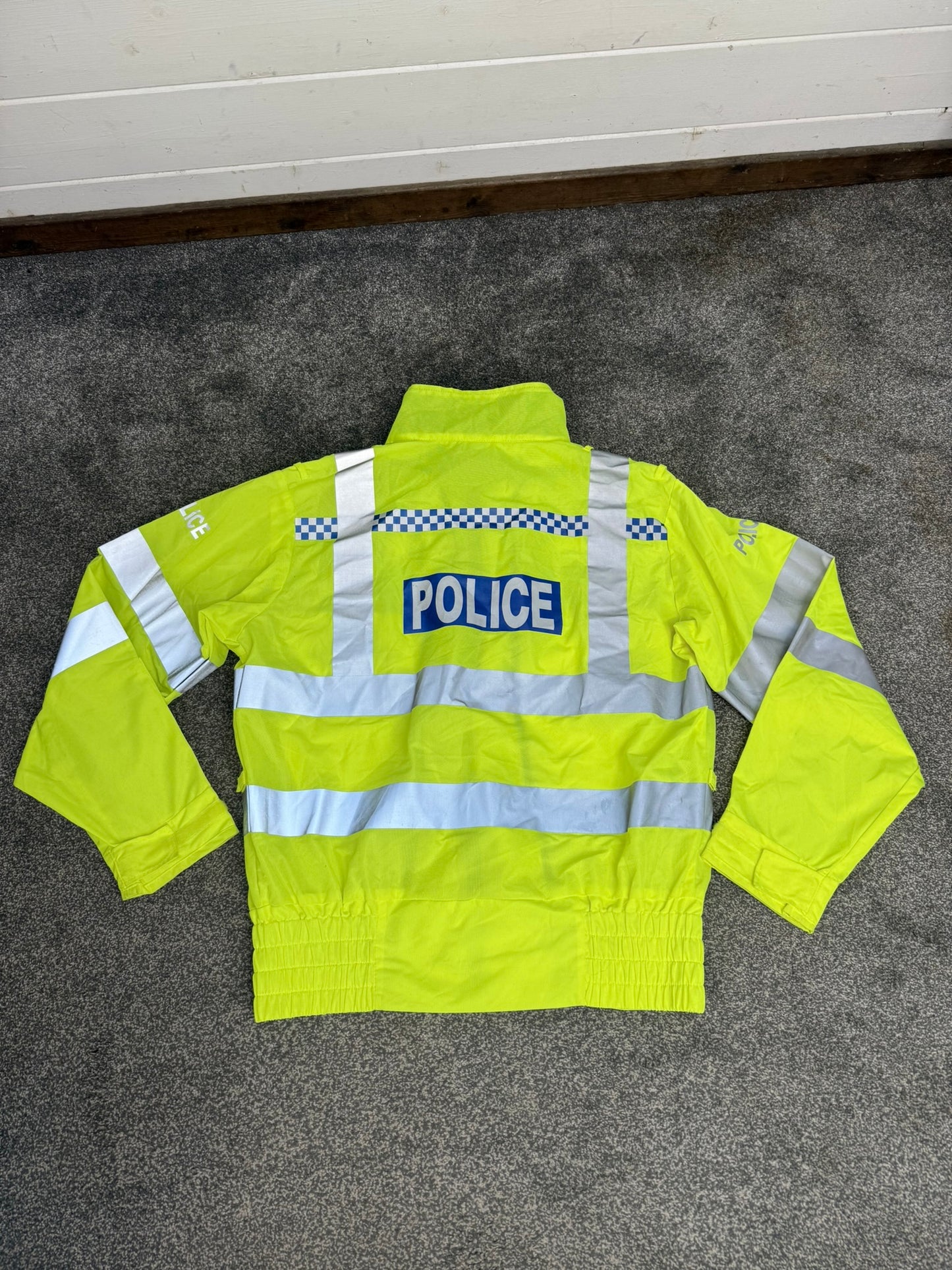 Ex Police Hi-Vis Lightweight Blouson Bomber Jacket With Badge