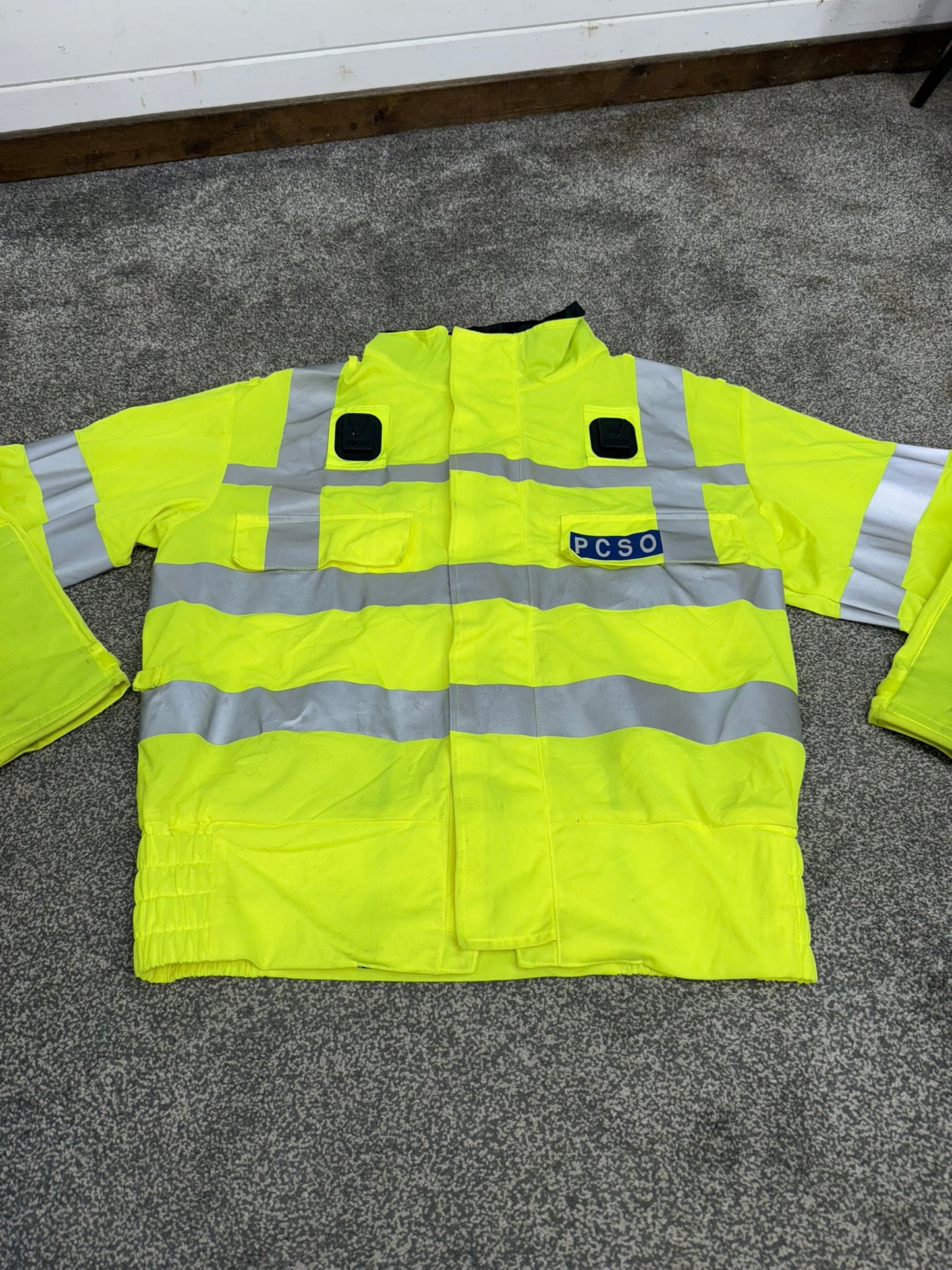 Ex Police Hi-Vis Lightweight Bomber Blouson Jacket PCSO Obsolete Film Collector
