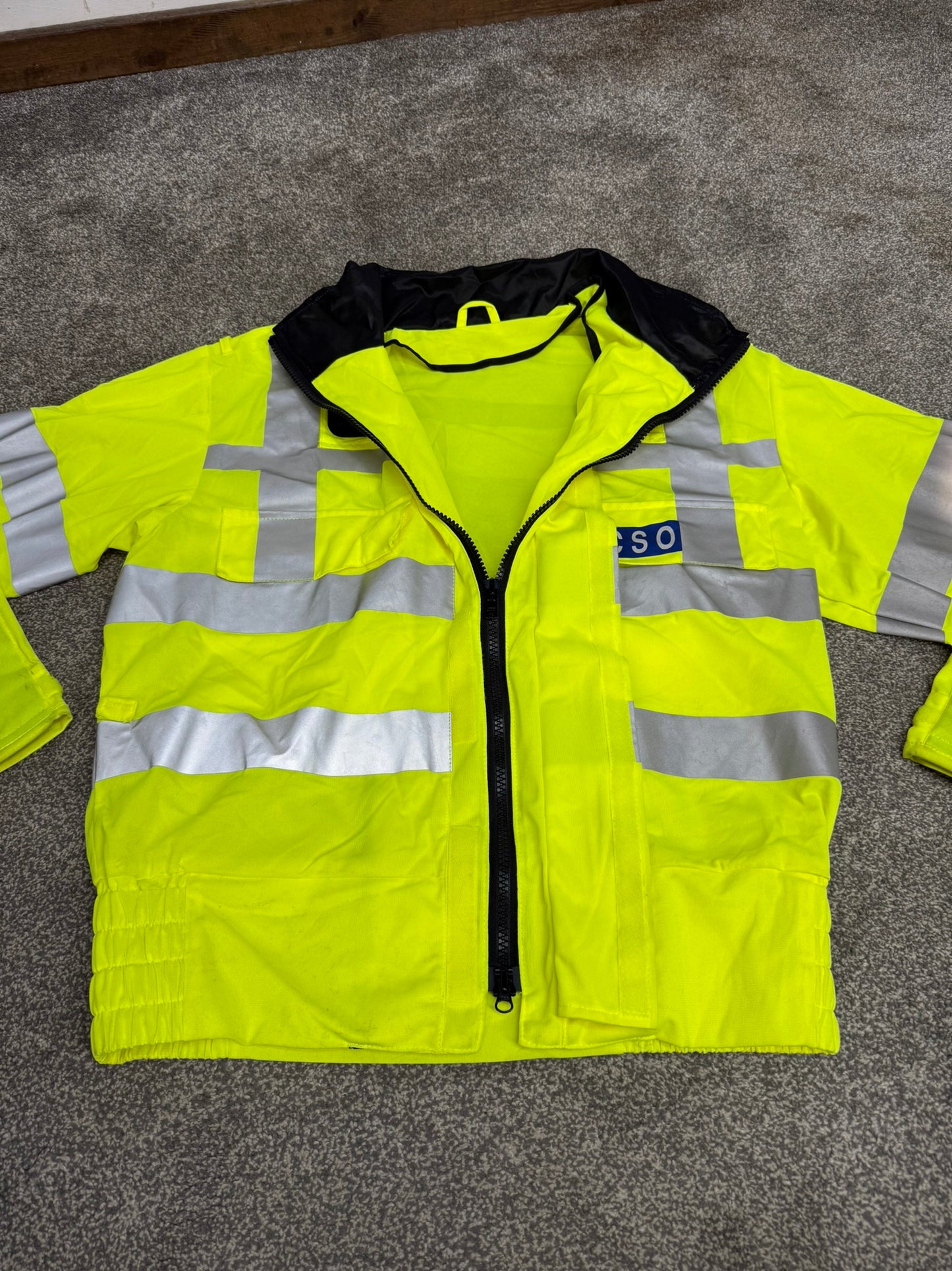 Ex Police Hi-Vis Lightweight Bomber Blouson Jacket PCSO Obsolete Film Collector