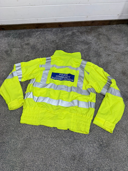 Ex Police Hi-Vis Lightweight Bomber Blouson Jacket PCSO Obsolete Film Collector