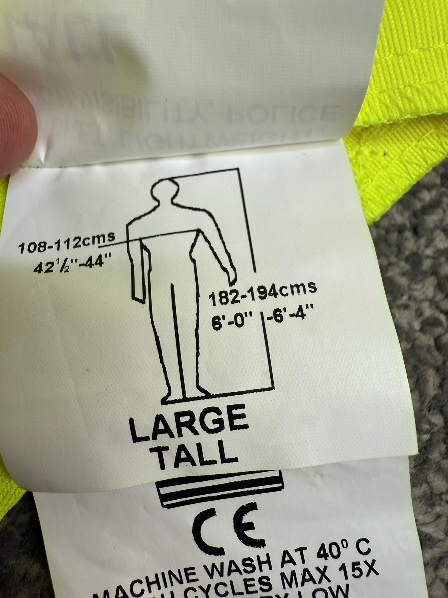 Ex Police Hi-Vis Lightweight Bomber Blouson Jacket PCSO Obsolete Film Collector