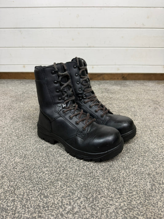 Ex Police Magnum Elite Shield Combat Boots Black Leather UK 6 Security Work