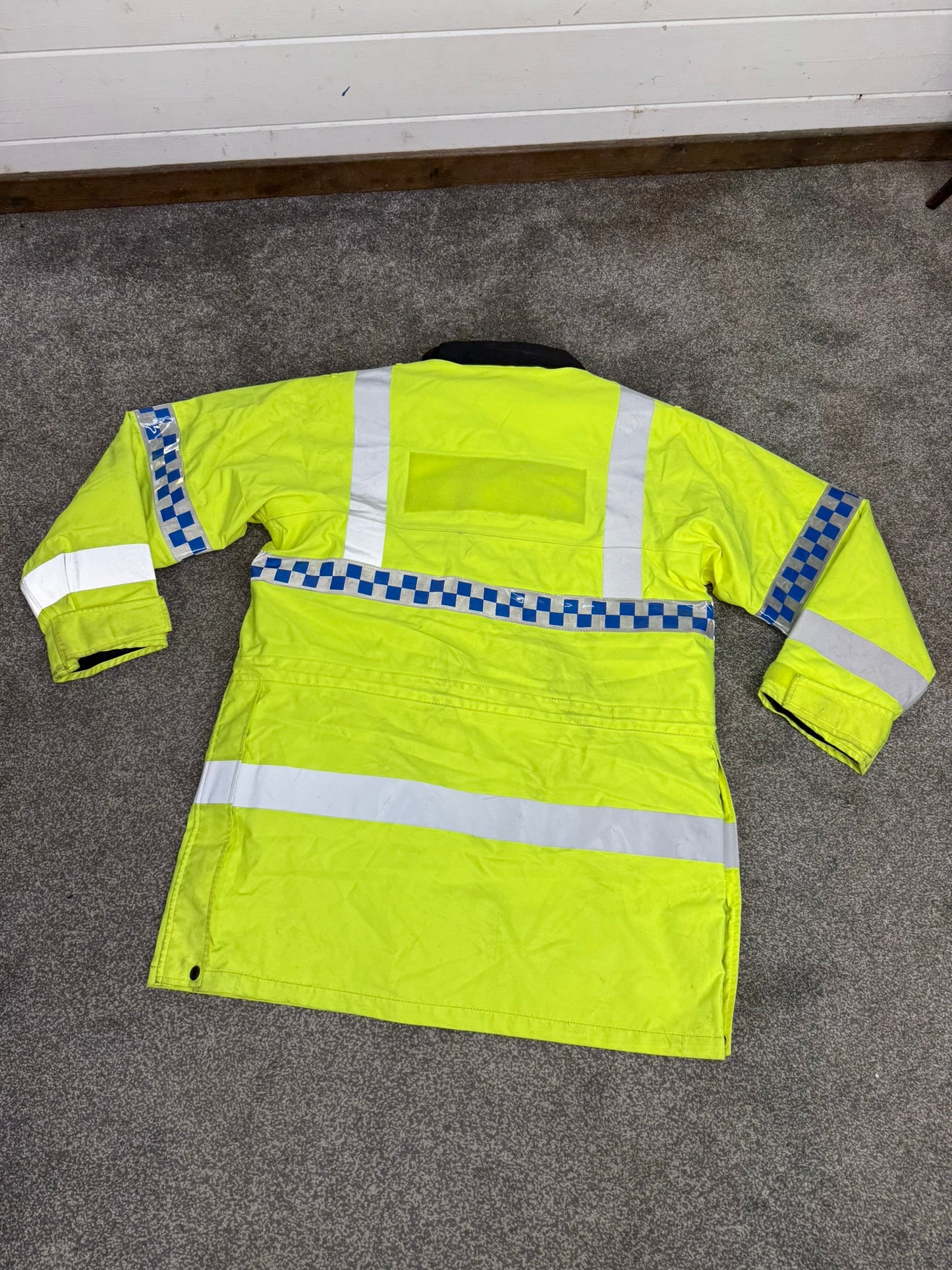 Ex Police Hi Vis Waterproof Coat Quilted Liner Horse Riding Dog Handler Security Work Jacket