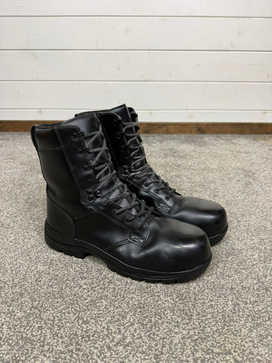Ex Police Magnum Elite Shield Combat Boots Black Leather UK 11 Security Work
