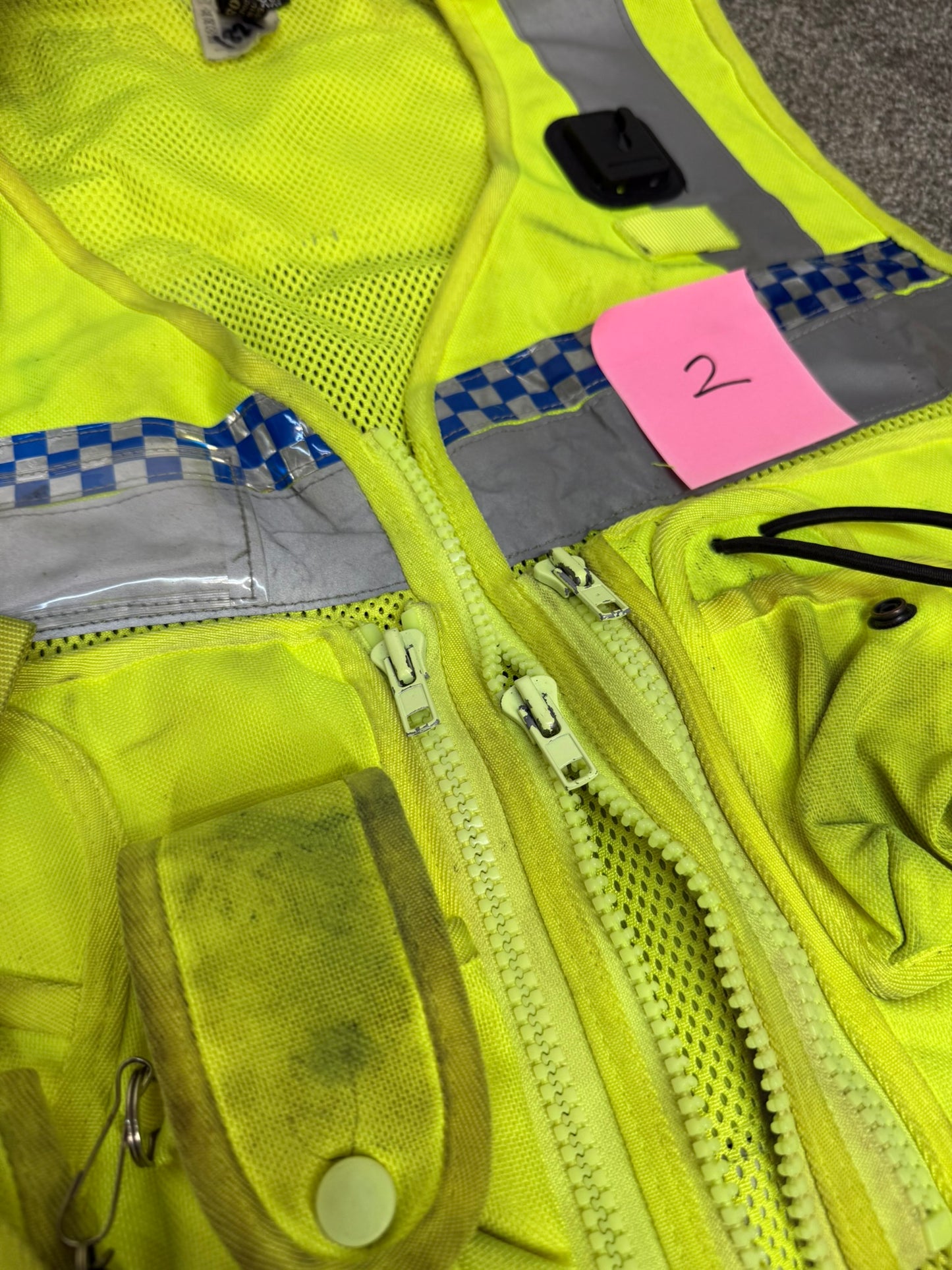 4x Ex Police Hi Vis Utility Tac Vest Job Lot Security Equipment Patrol Vests