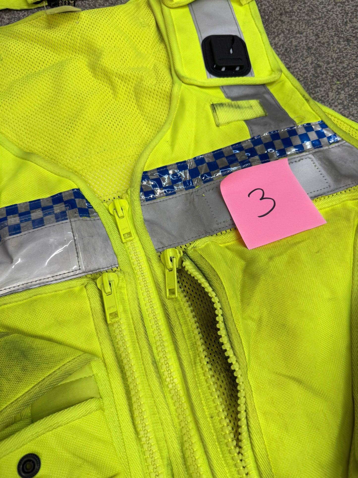 4x Ex Police Hi Vis Utility Tac Vest Job Lot Security Equipment Patrol Vests
