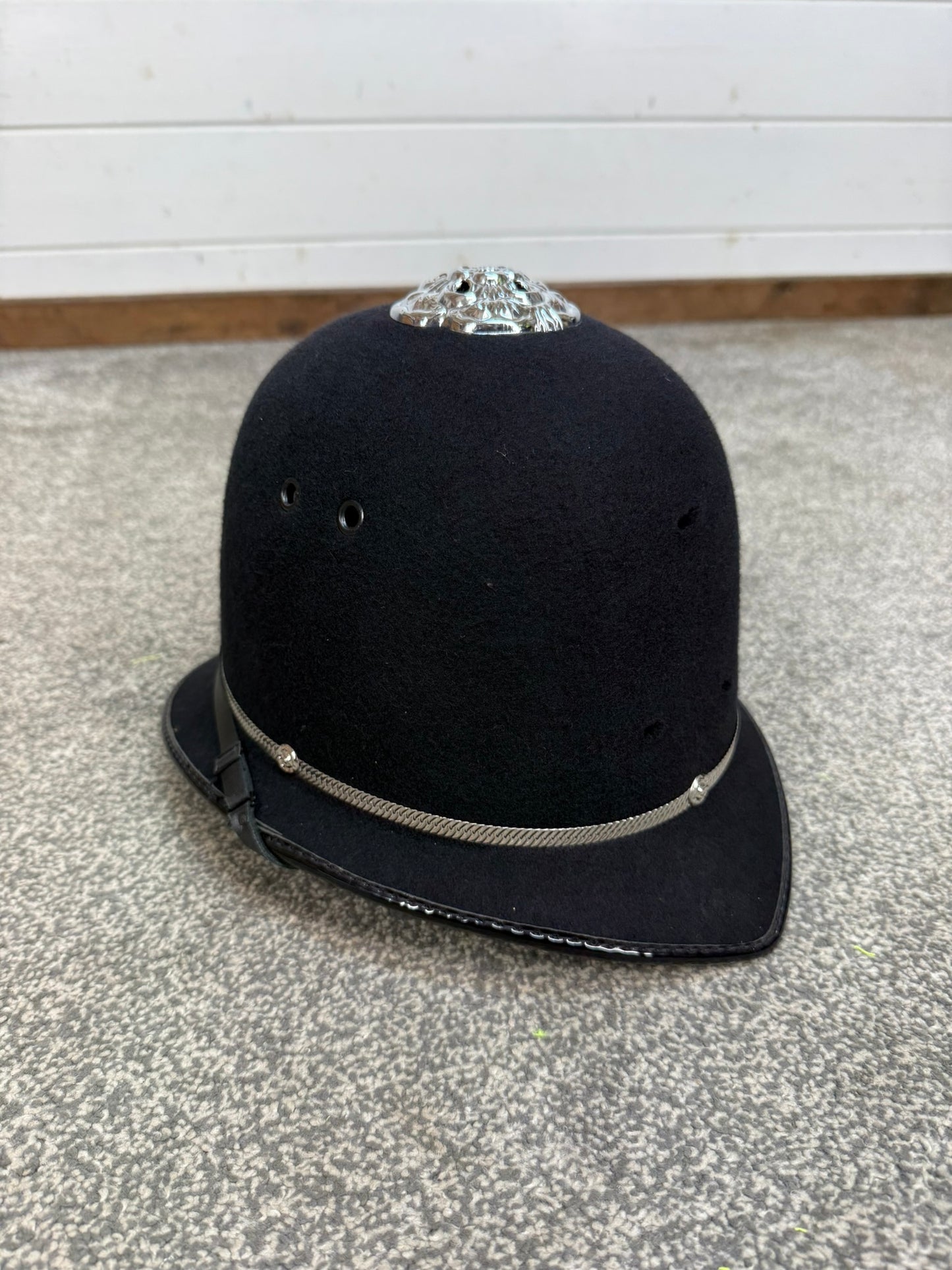 Ex Police Bobby Custodian Helmet Rose Top 60cm Fancy Dress Display