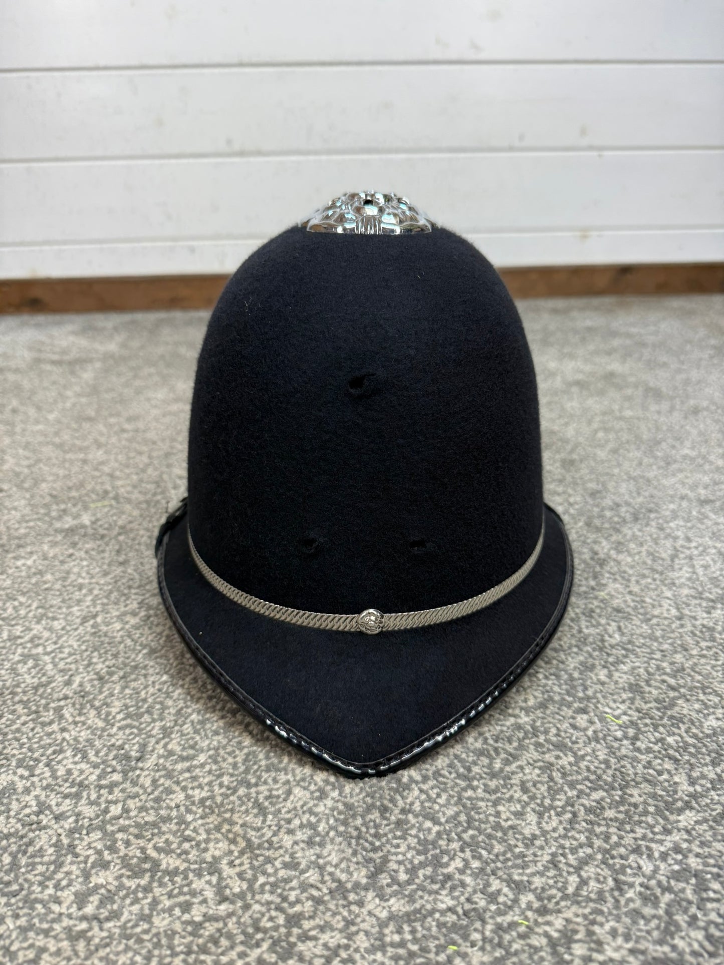 Ex Police Bobby Custodian Helmet Rose Top 60cm Fancy Dress Display