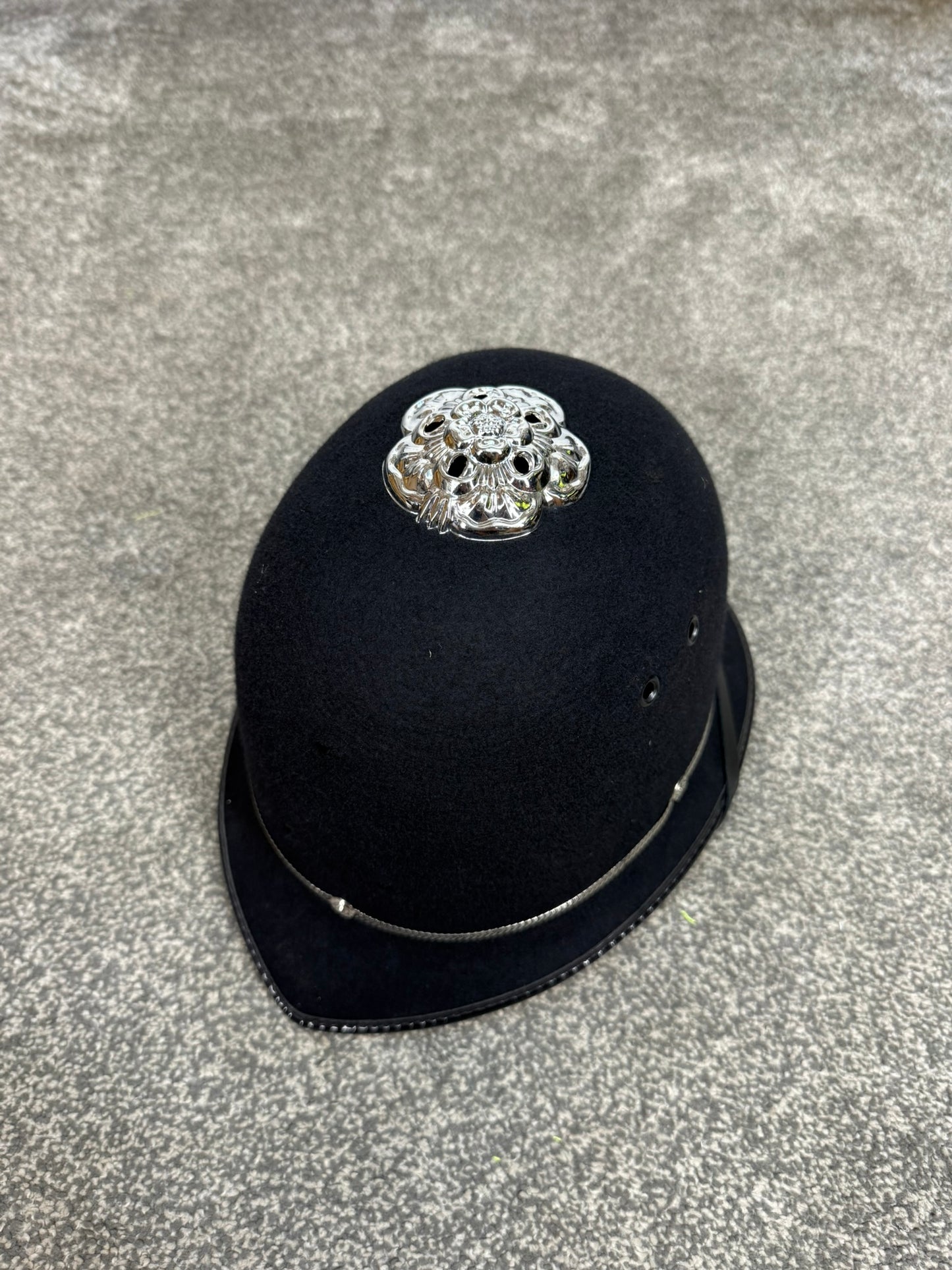 Ex Police Bobby Custodian Helmet Rose Top 60cm Fancy Dress Display