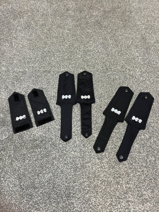 Ex Police Shoulder Epaulettes 3x Pairs Numbered 993 Collector Uniform Display