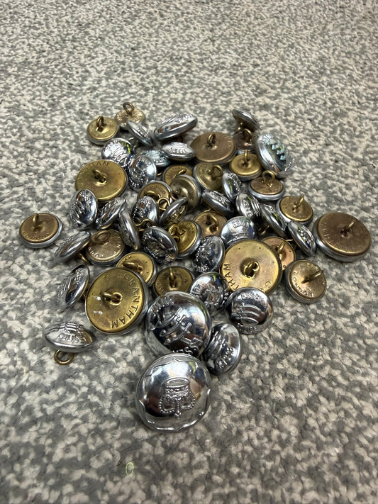 Essex Police Buttons Job Lot x52 Tunic Uniform Buttons