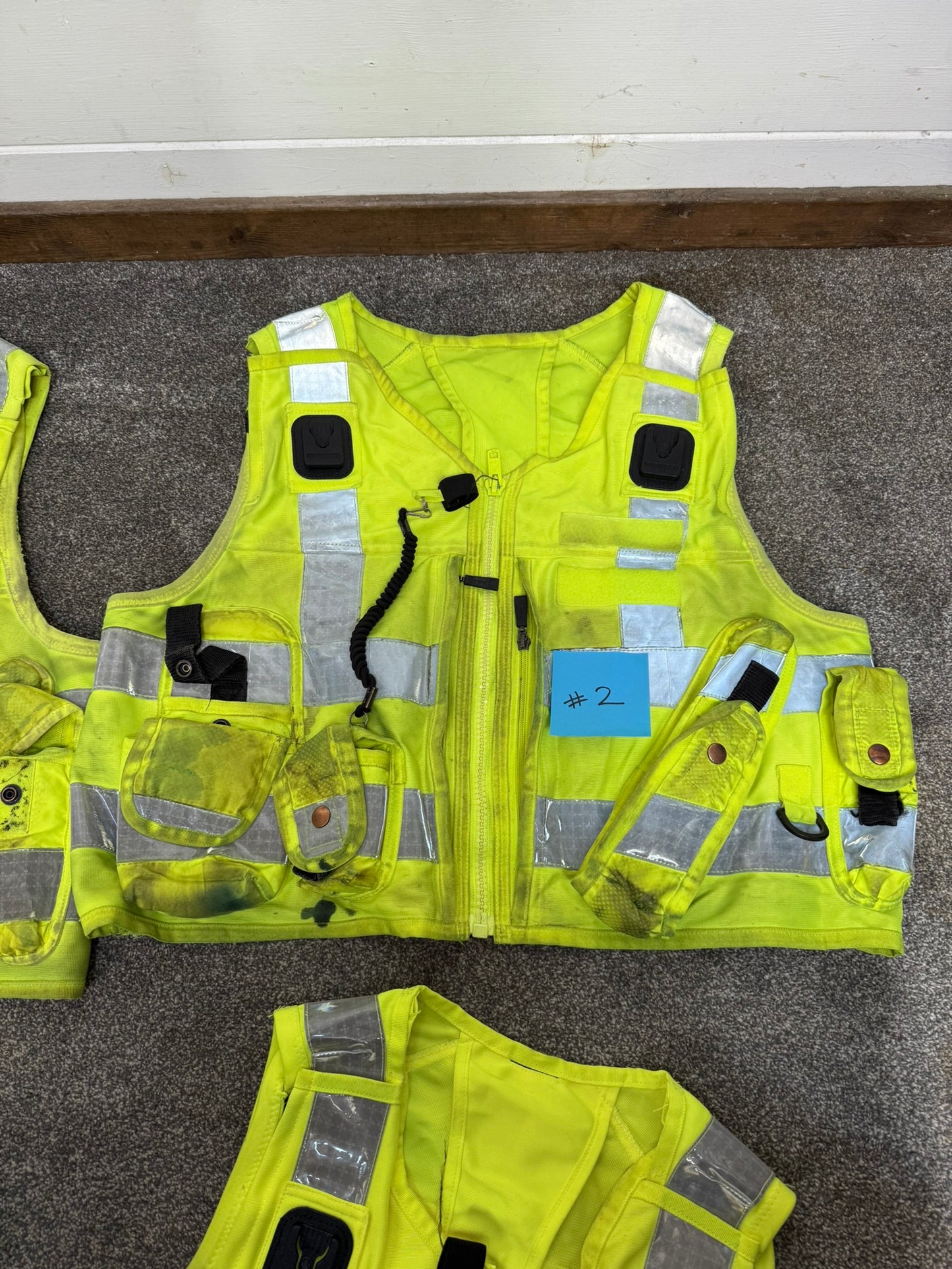 5x Ex Police Hi Vis Utility Vest 774 Job Lot Security Equipment Patrol Vests