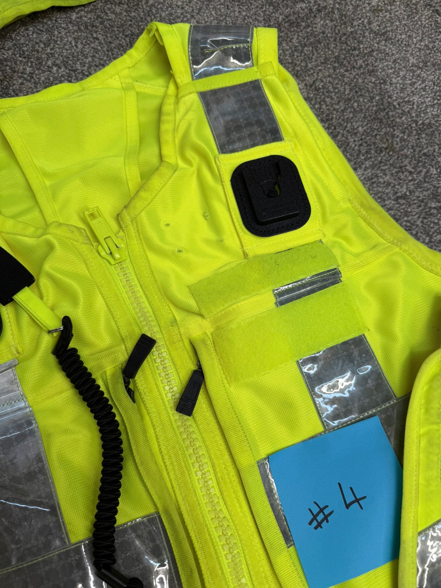5x Ex Police Hi Vis Utility Vest 774 Job Lot Security Equipment Patrol Vests