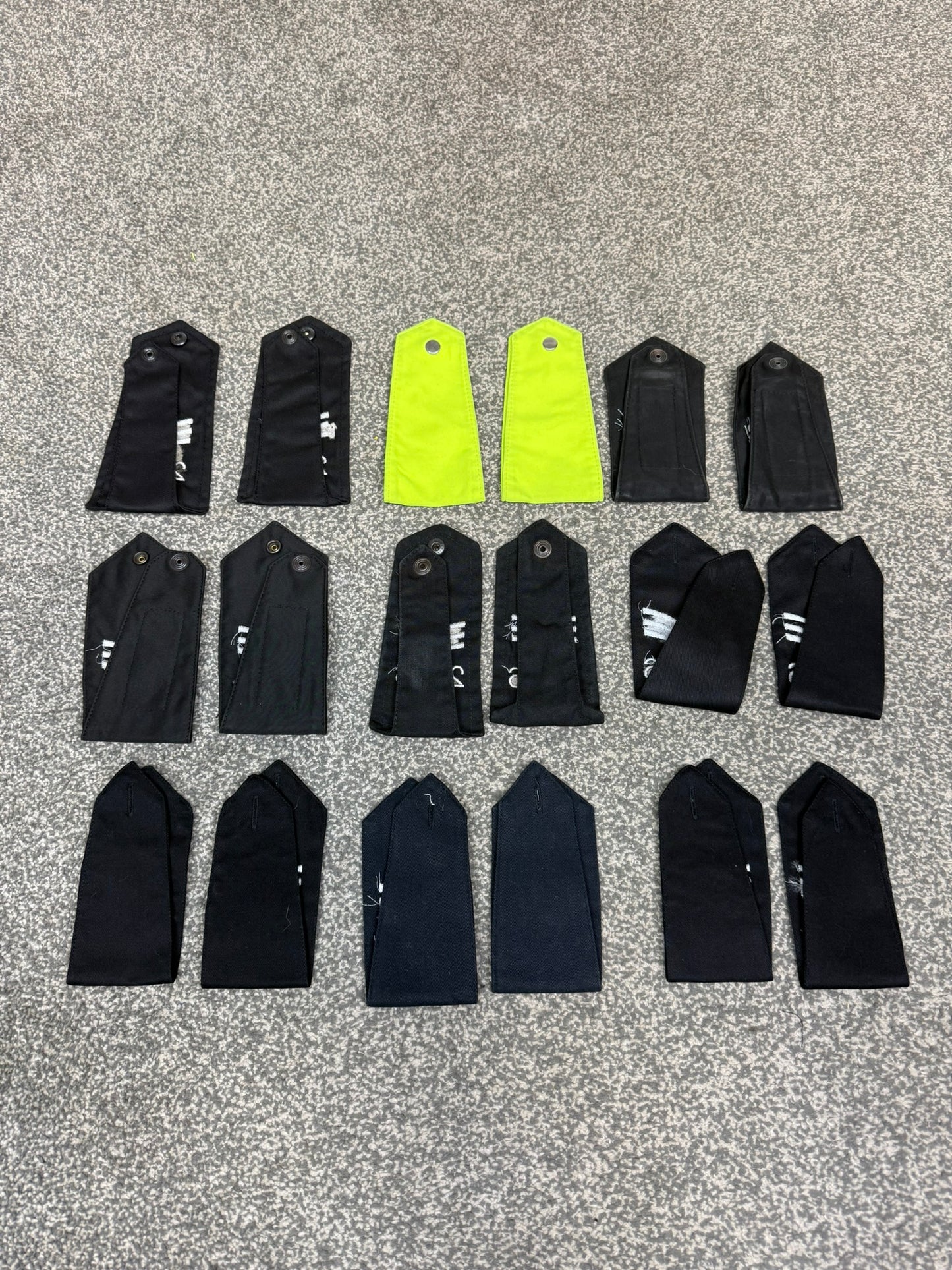 Ex Police Shoulder Epaulettes 9x Pairs Numbered 2446 Collector Uniform Display