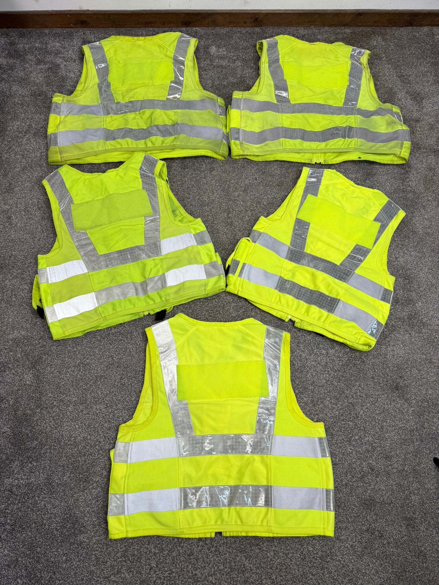 5x Ex Police Hi Vis Utility Vest 774 Job Lot Security Equipment Patrol Vests