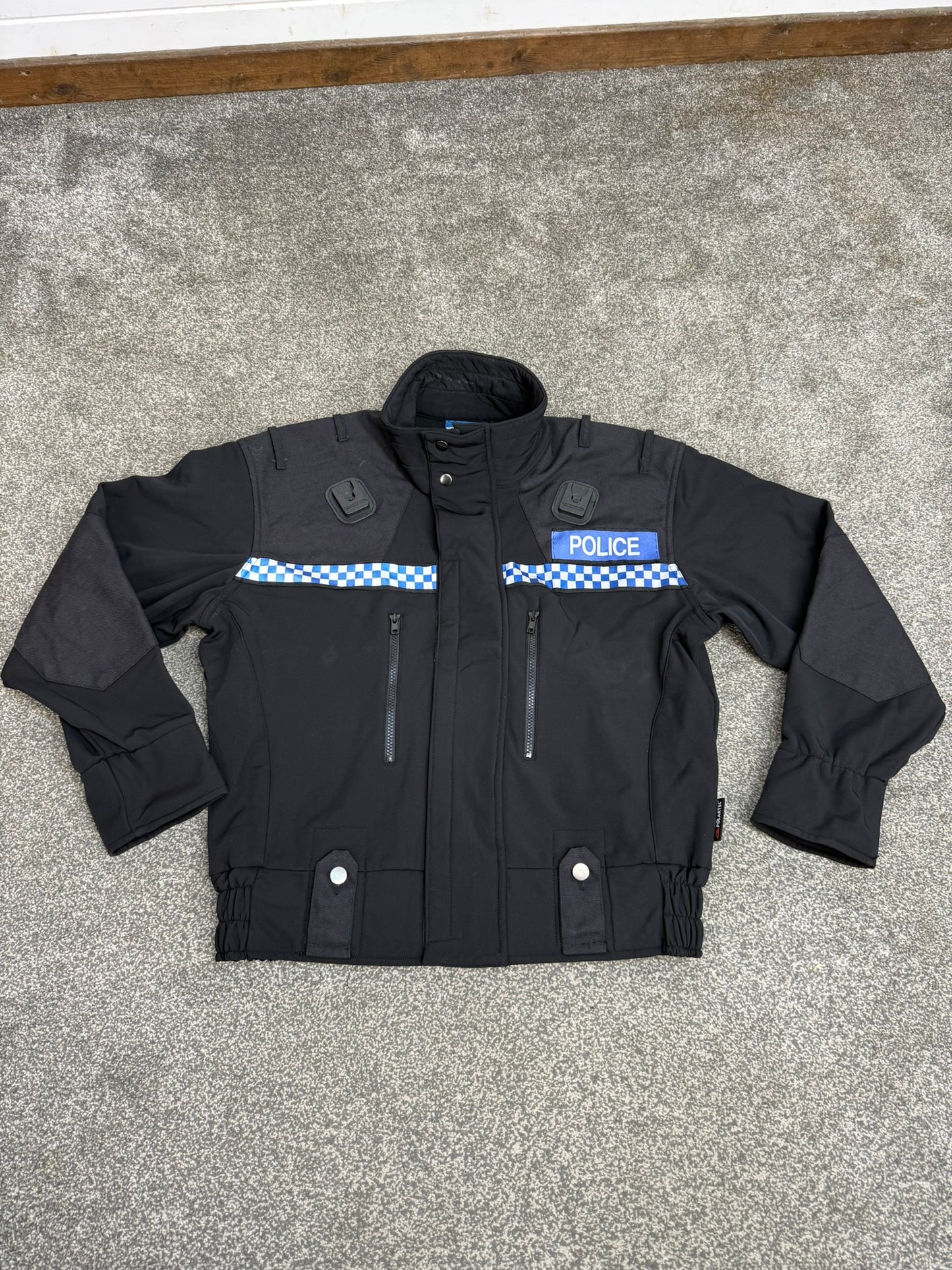 Ex Police Polartec Fleece Bomber Jacket Badged - Medium