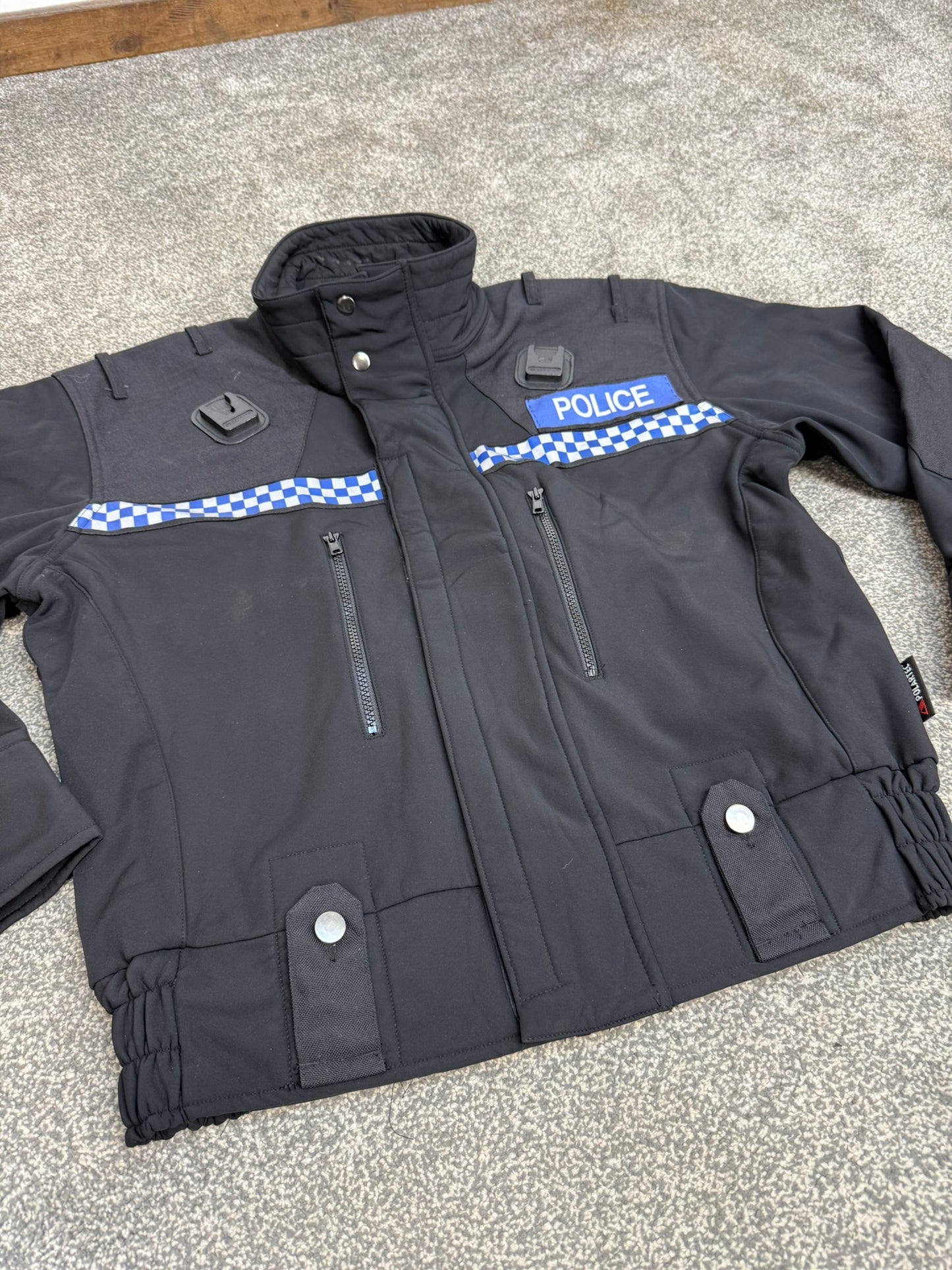 Ex Police Polartec Fleece Bomber Jacket Badged - Medium