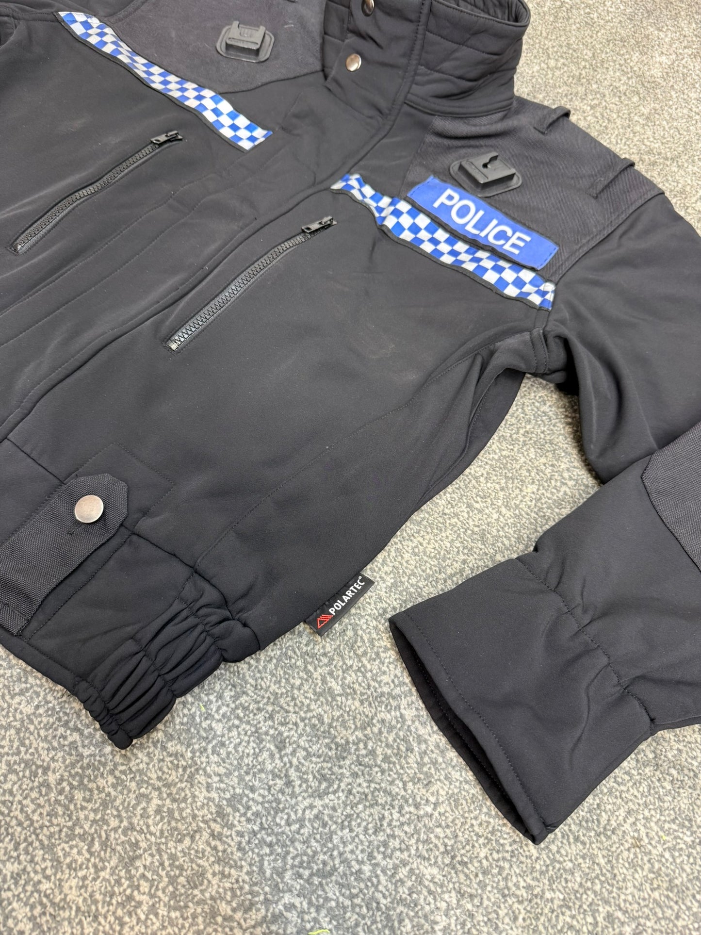 Ex Police Polartec Fleece Bomber Jacket Badged - Medium