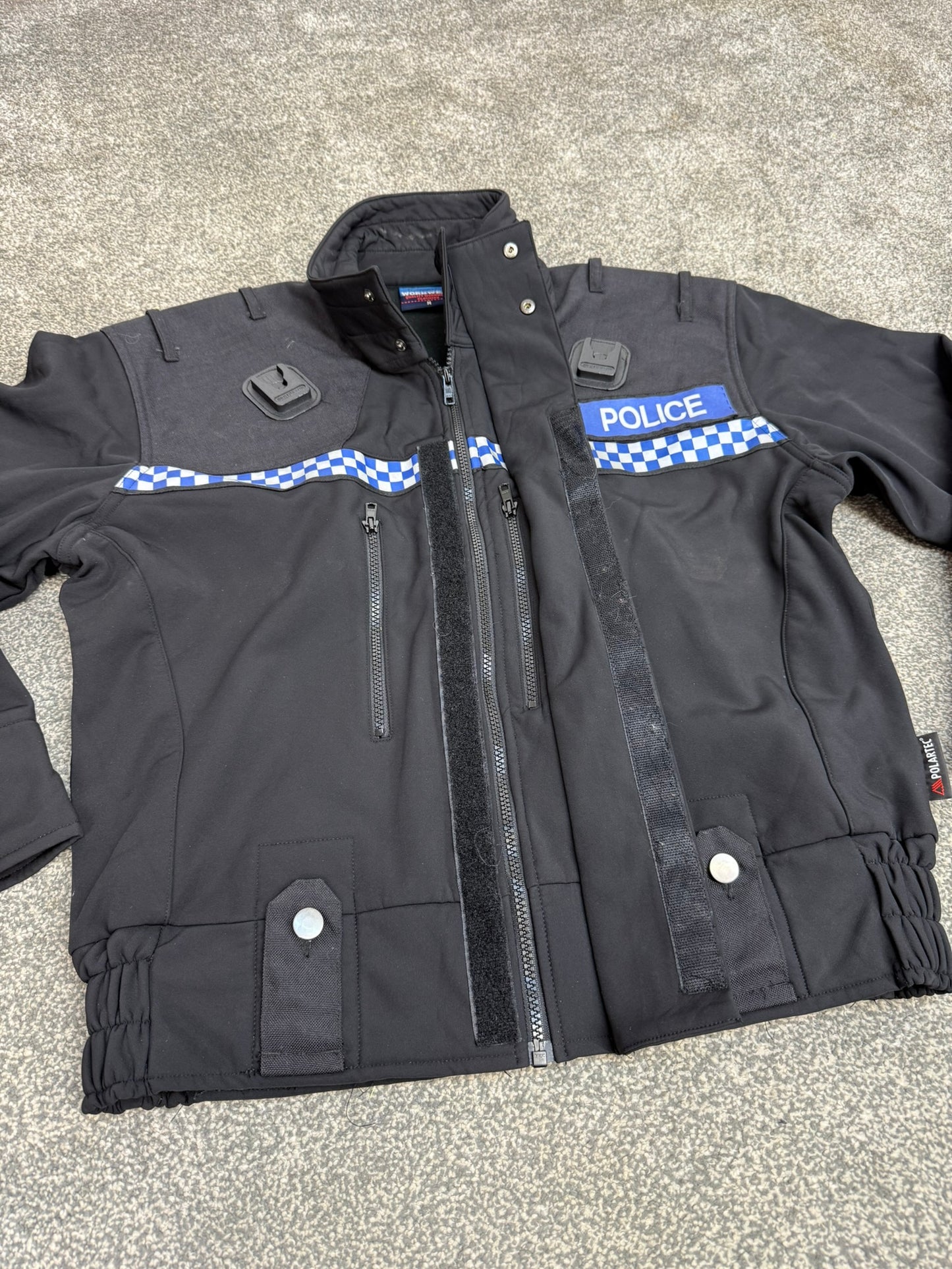 Ex Police Polartec Fleece Bomber Jacket Badged - Medium
