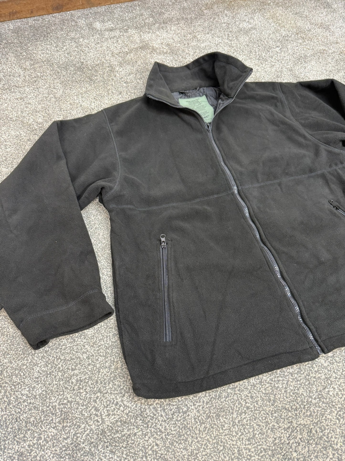 Black Mil-Tec Polar Fleece Liner - Jacket Liner Large