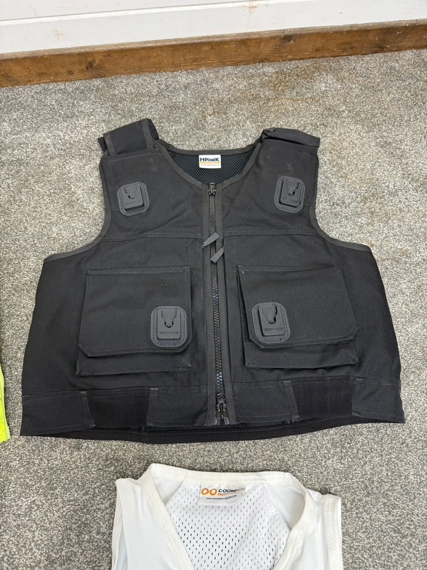 4x Ex Police Body Armour Cover Vest Job Lot Overt & Covert Security Film TV