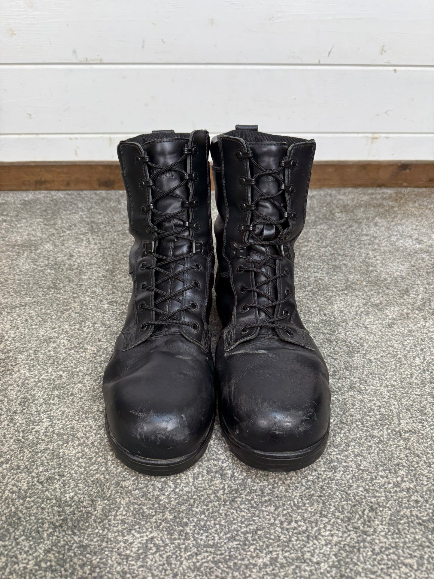 Ex Police Magnum Elite Shield Combat Boots Black Leather UK 10.5 Security Work