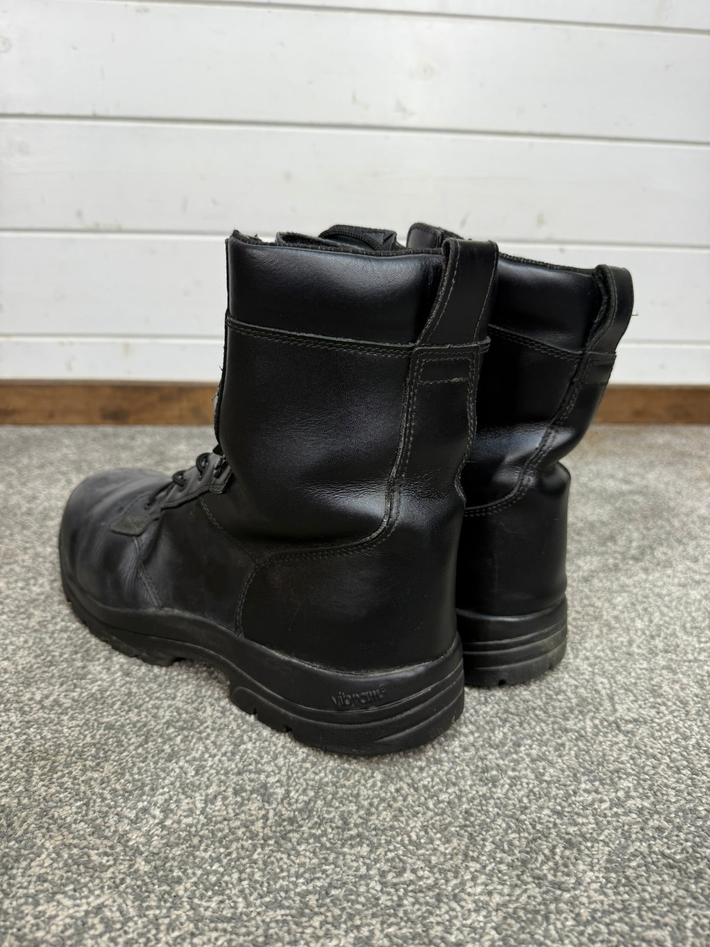 Ex Police Magnum Elite Shield Combat Boots Black Leather UK 10.5 Security Work
