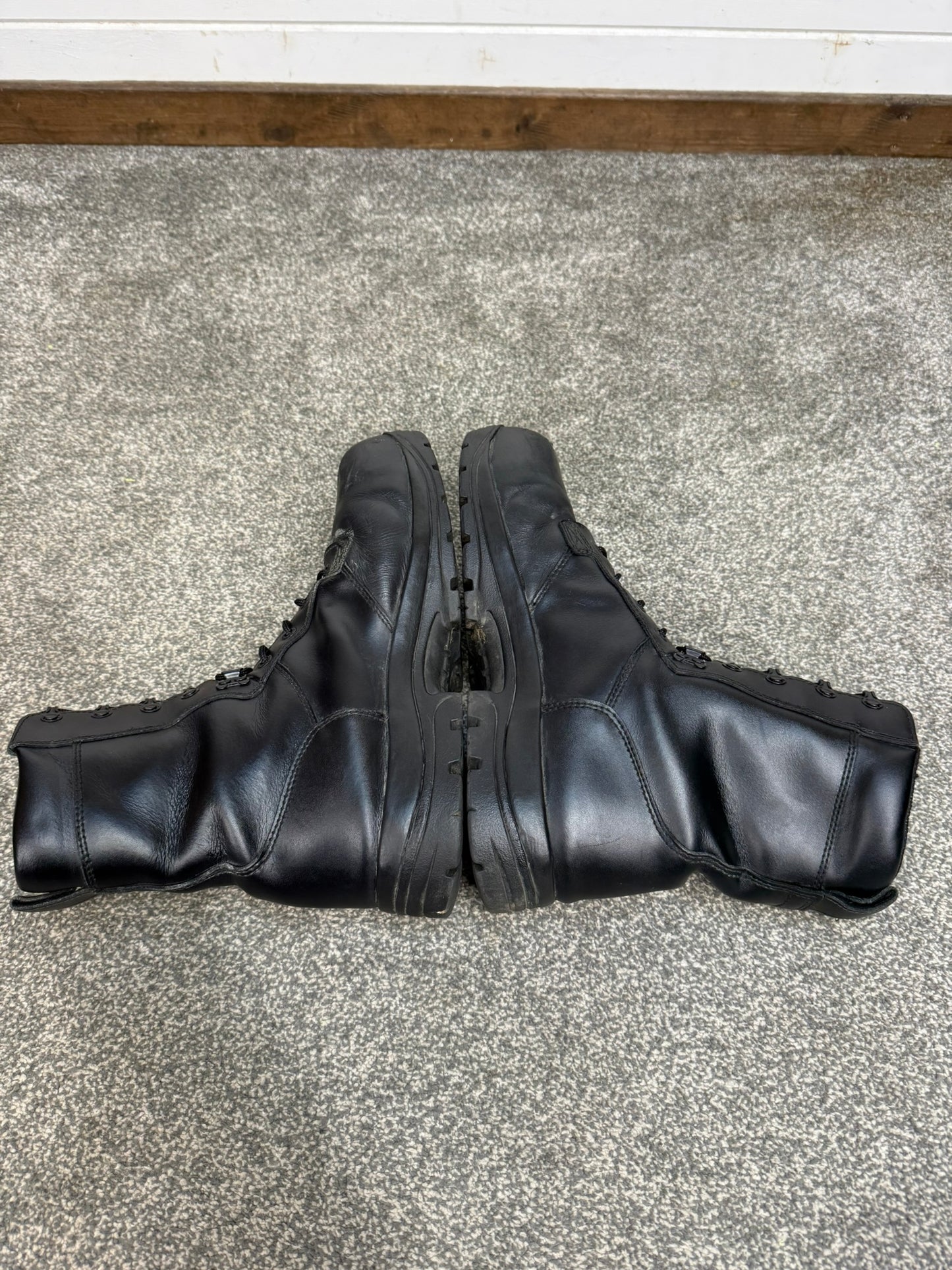 Ex Police Magnum Elite Shield Combat Boots Black Leather UK 10.5 Security Work
