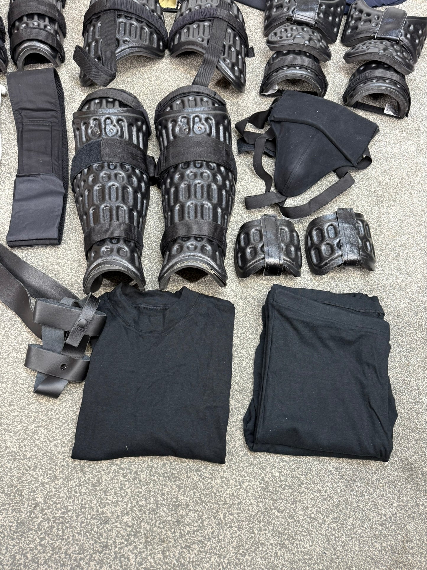 Ex Police Riot Kit Guard Full Set Coveralls Guards Gloves LARGE Job Lot Bundle