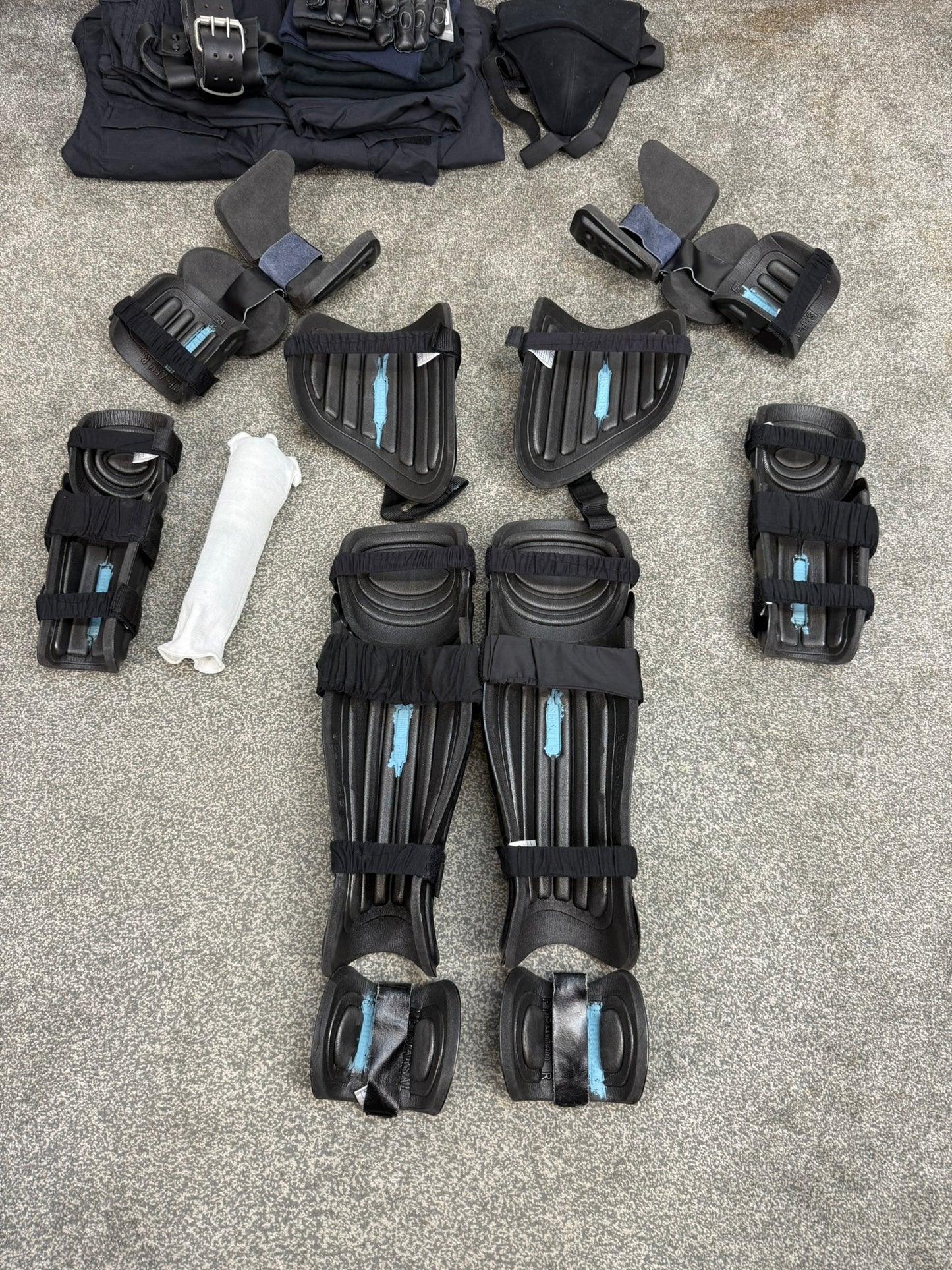 Ex Police Riot Kit Guard Full Set Coveralls Guards Gloves LARGE Job Lot Bundle