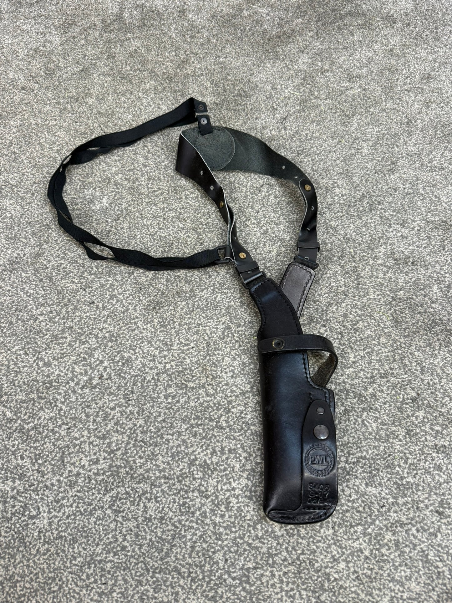 Ex Police PWL Glock 17 Leather Shoulder Holster Covert Underarm