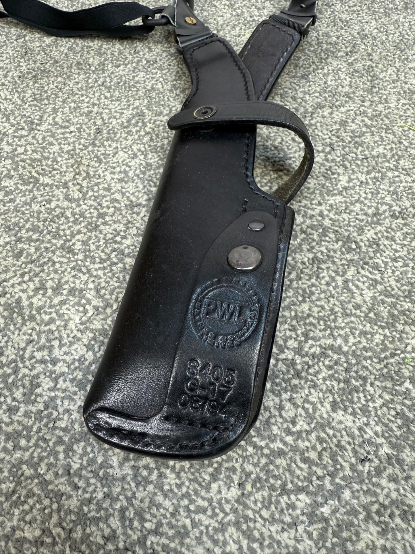 Ex Police PWL Glock 17 Leather Shoulder Holster Covert Underarm