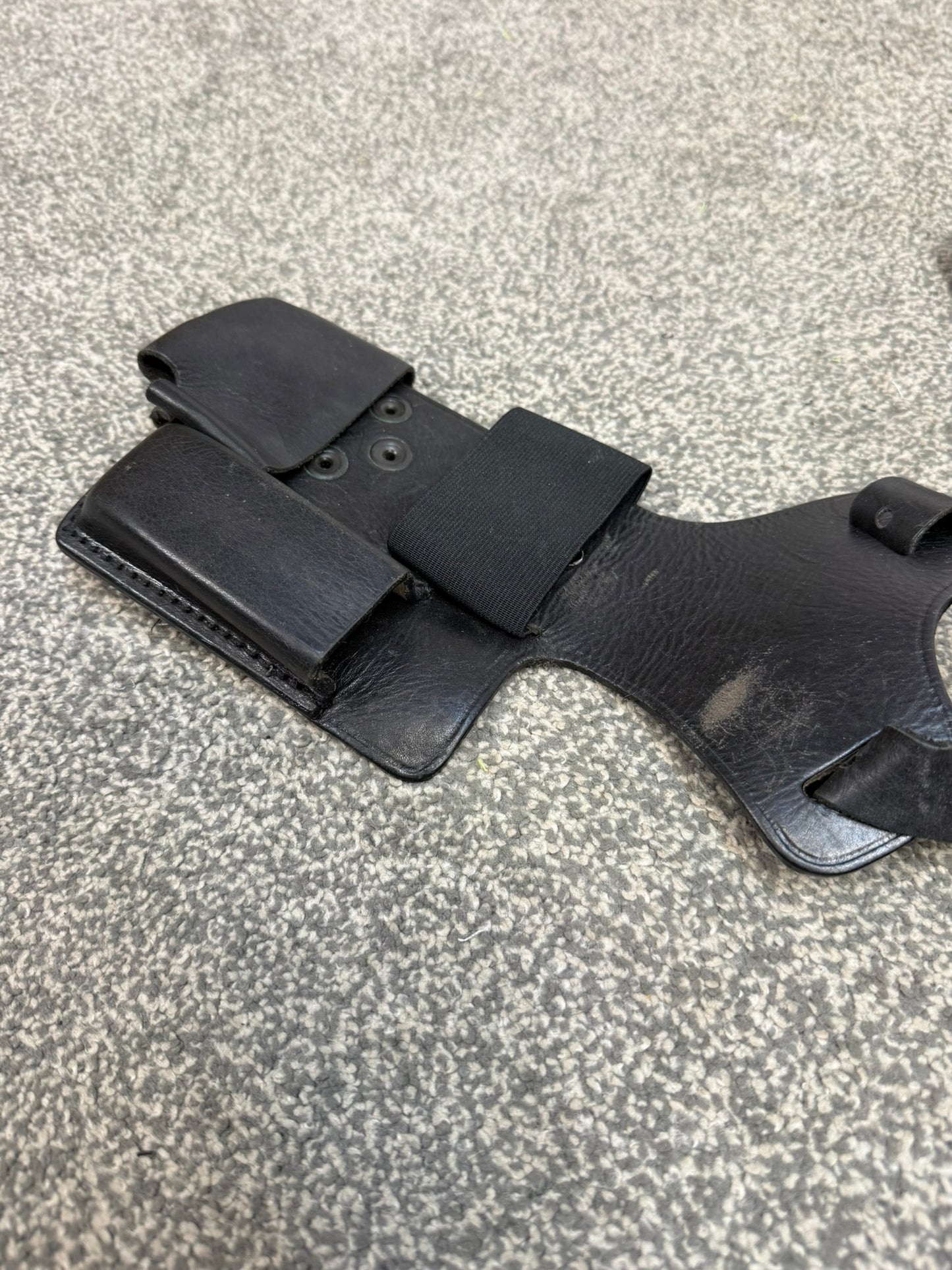 Ex Police PWL Leather Shoulder Holster Glock 17 With Radio & Mag Pouch Covert Security G2