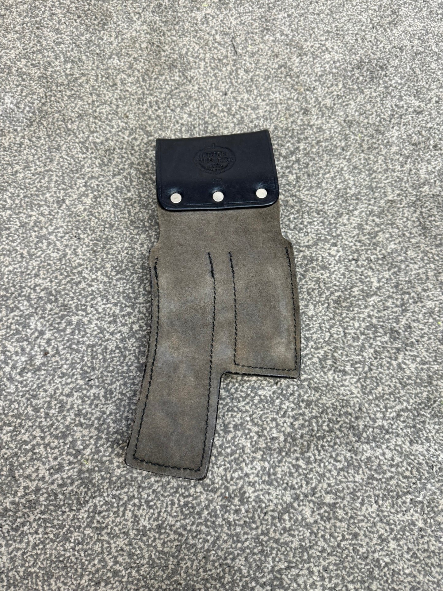 Ex Police H&K MP5 Double Mag Leather Belt Pouch Airsoft Display