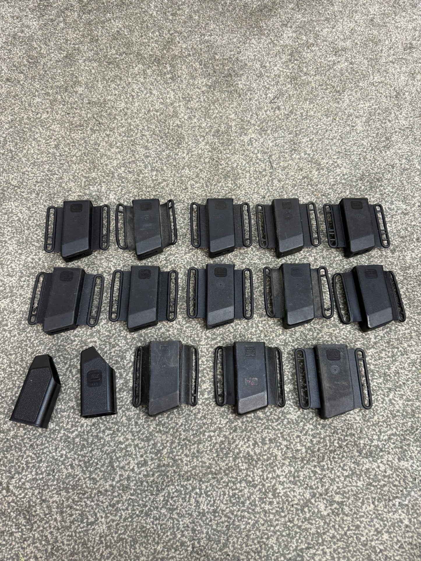 15x Ex Police Glock Mag Holder Pouch / Speed loader JOB LOT Magazine Holster Airsoft