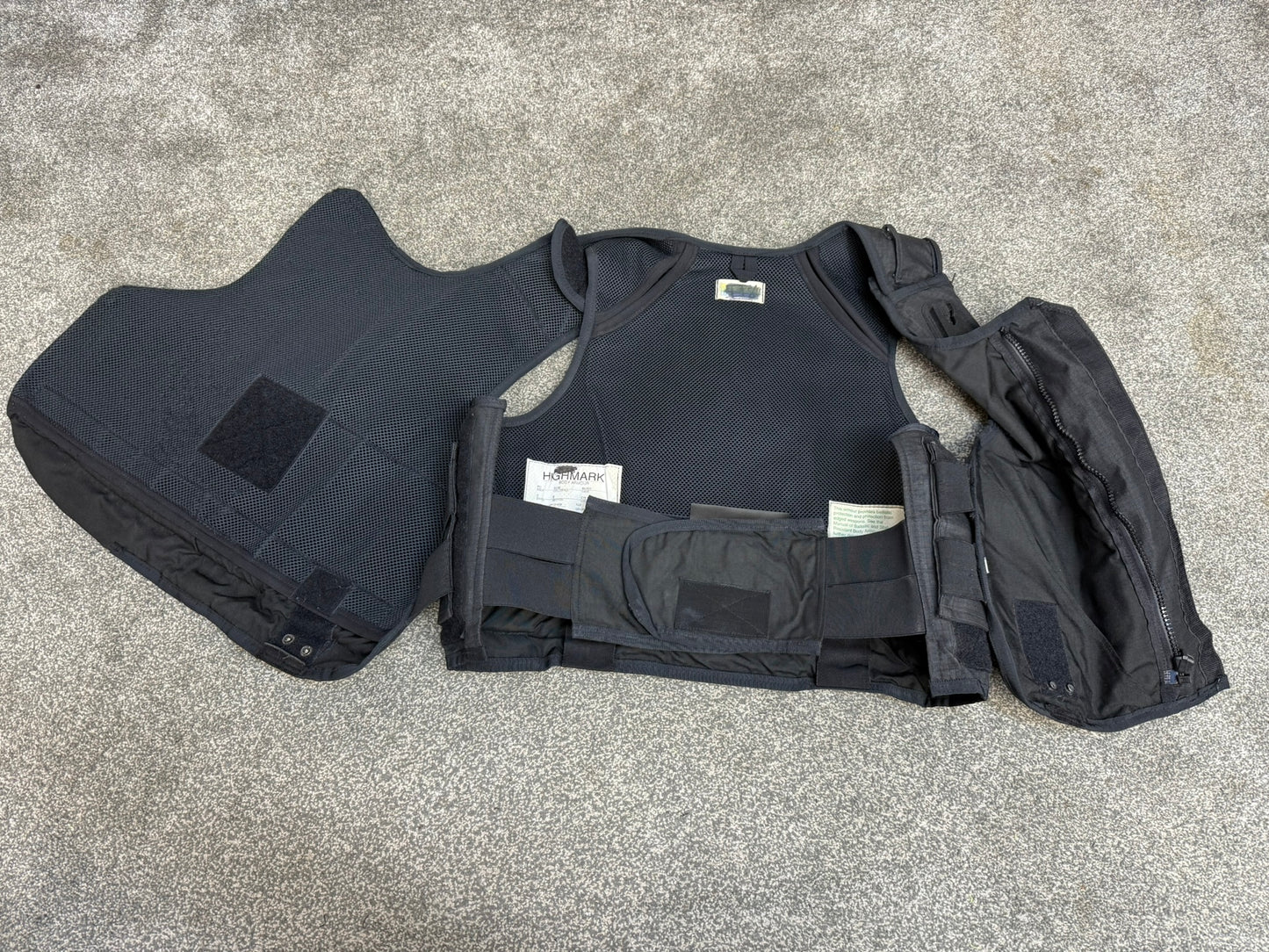 Ex Police Highmark Body Armour Vest Anti Stab & Ballistic HG1A & KR1 XL Security Film
