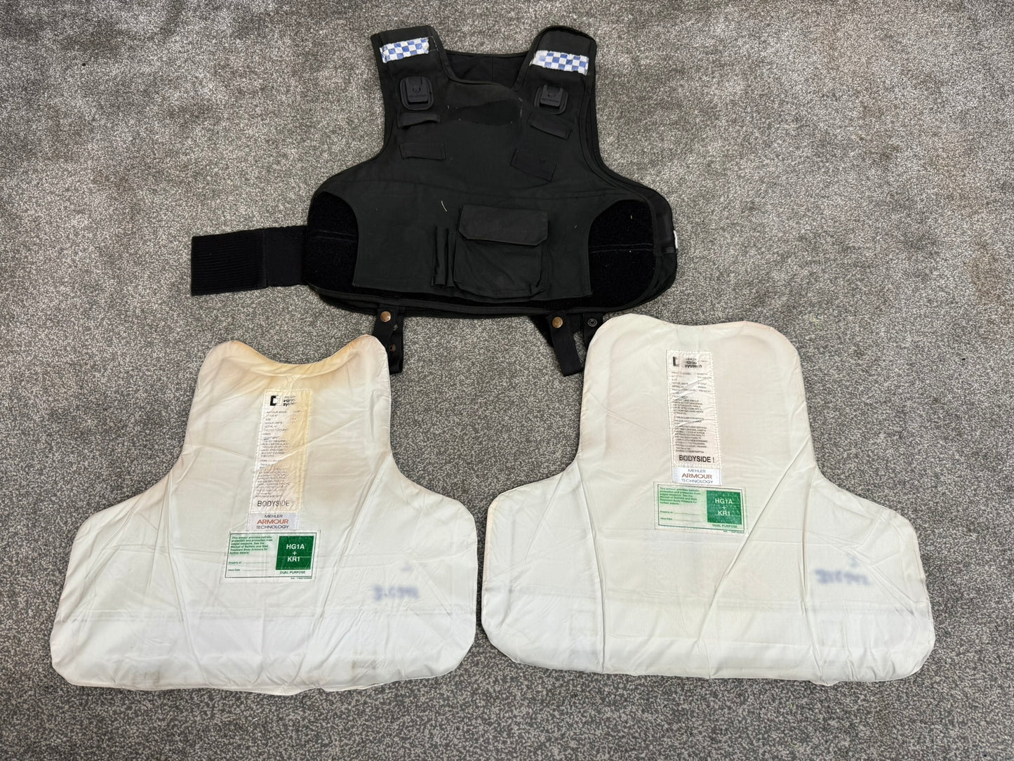 Ex Police Mehler Body Armour Vest Anti Stab & Ballistic HG1A & KR1 L-XL Security