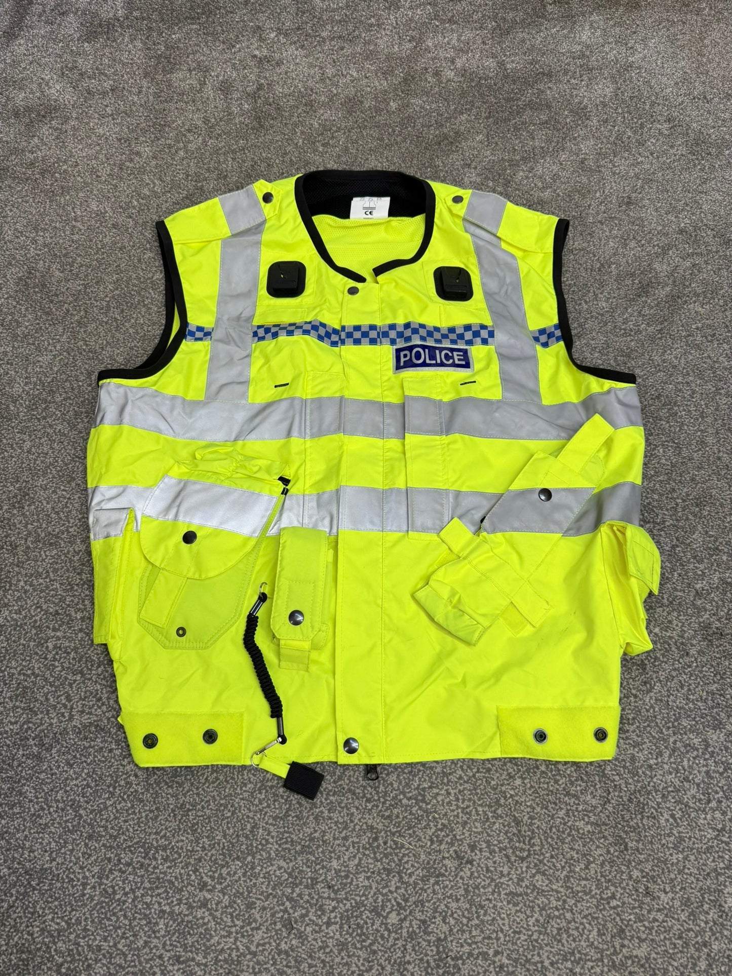 Ex Police Badged Hi Vis Utility Vest Equipment Vest Gilet Yaffy 232 X Large Patrol Security