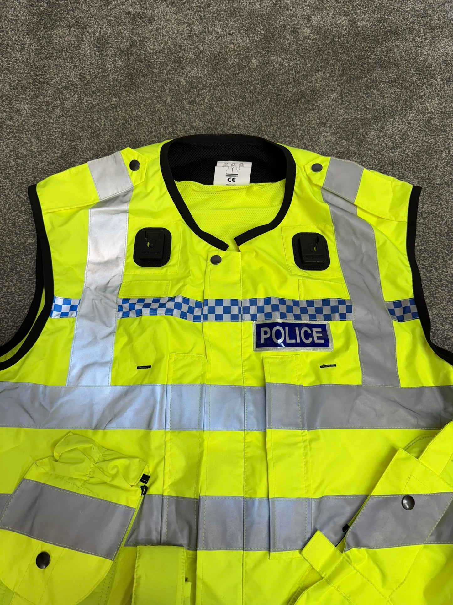 Ex Police Badged Hi Vis Utility Vest Equipment Vest Gilet Yaffy 232 X Large Patrol Security