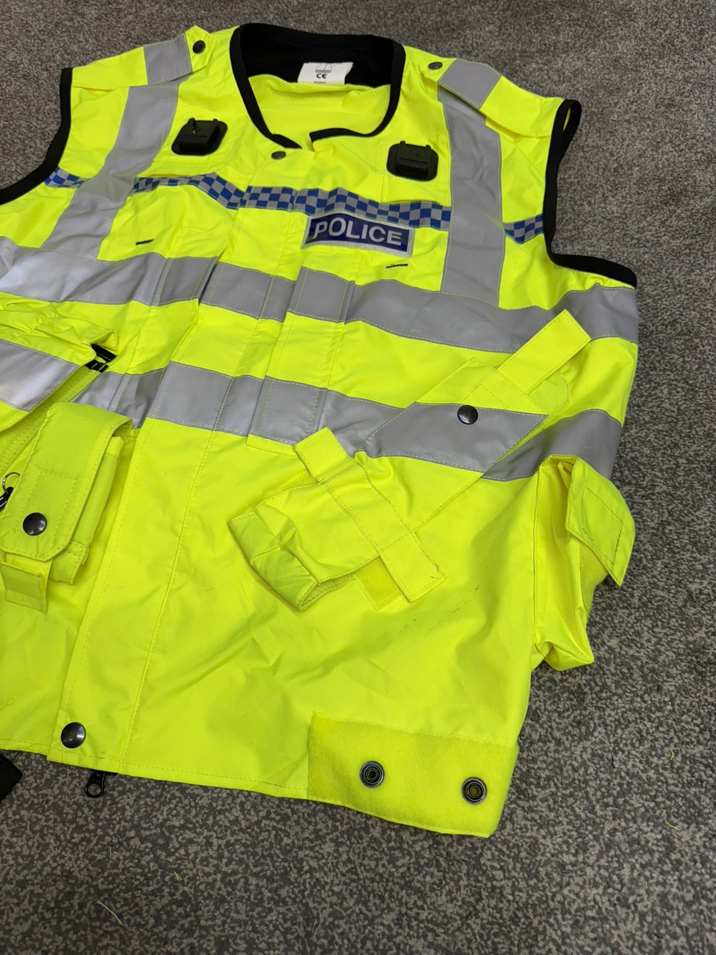 Ex Police Badged Hi Vis Utility Vest Equipment Vest Gilet Yaffy 232 X Large Patrol Security