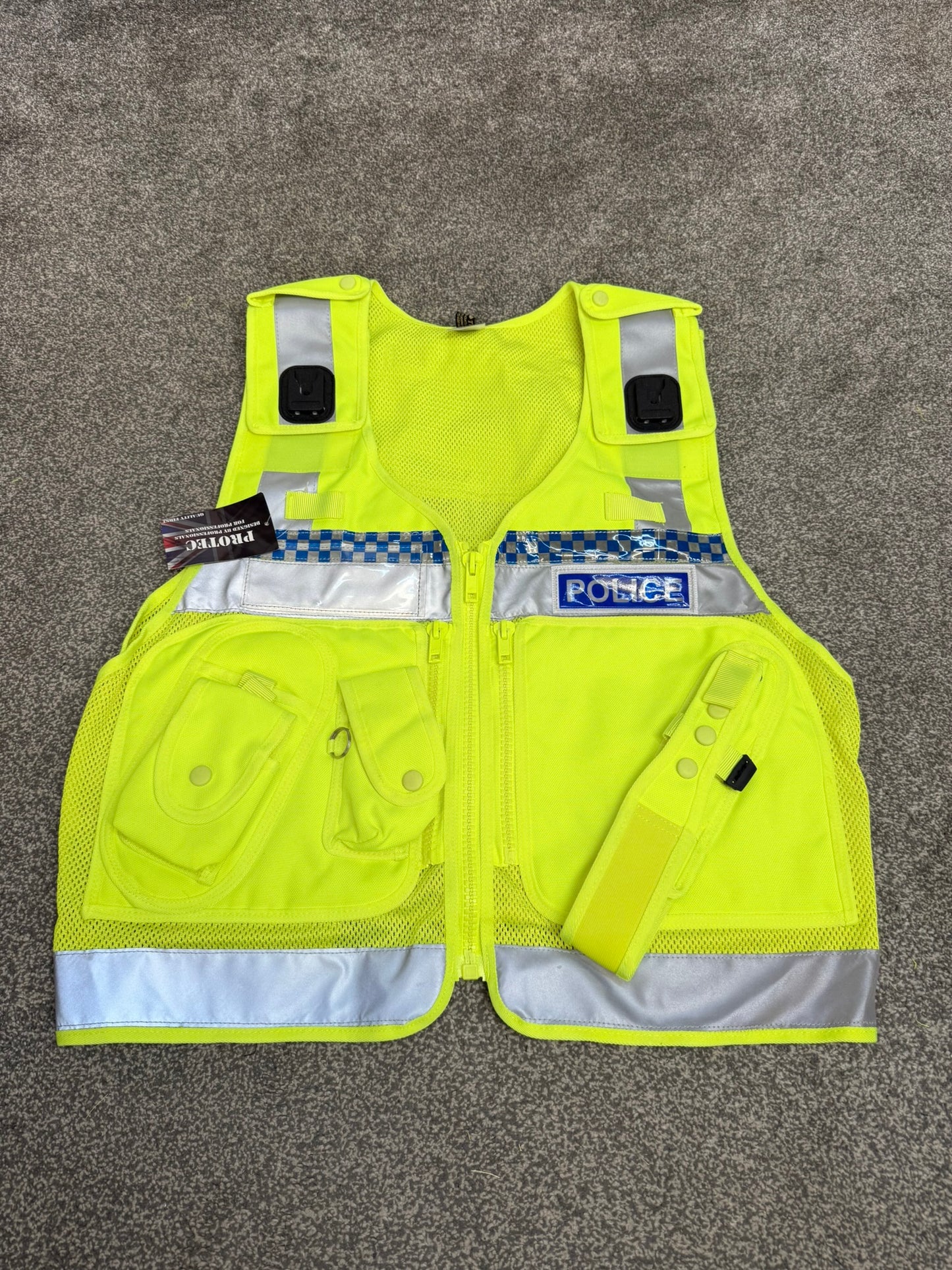 NEW Police Protec Utility Tac Vest Badged Large - Collector Display Security